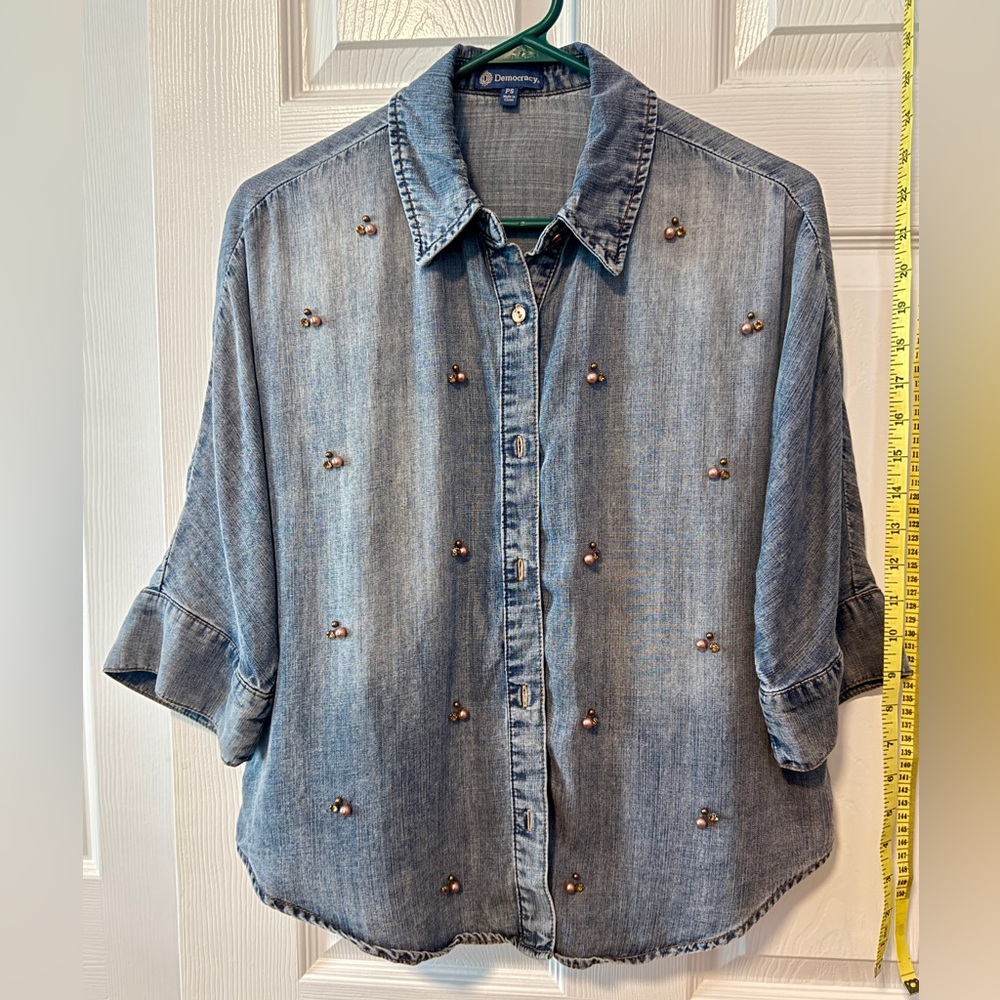 Democracy Chambray Blue Shirt